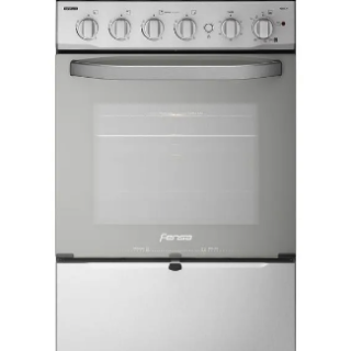Cocina a Gas 4 Platos Fensa Experience con VaporBake y Cubierta Vidrio F 3000 RT Inox