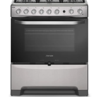 Cocina a Gas 6 Platos Fensa Experience con VaporBake y Timer F 5300 T Inox
