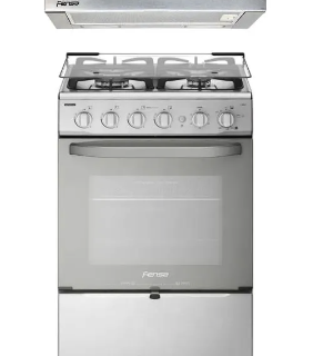 Cocina Fensa 4 Platos F 2808 T + Campana de Cocina Extractora FX 6270 Fensa
